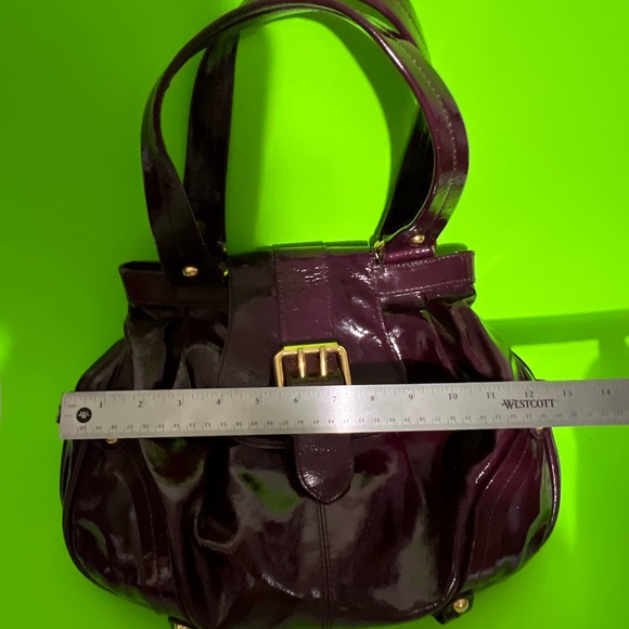 Dooney & Bourke Glossy Burgundy Shoulder Bag - Picture 12 of 15